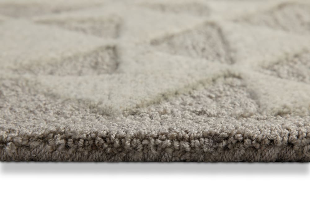 Tapis design tufté main taupe 80x150 — vue 4
