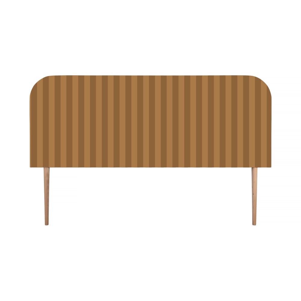 Tête de lit en velours à rayures 160x97cm