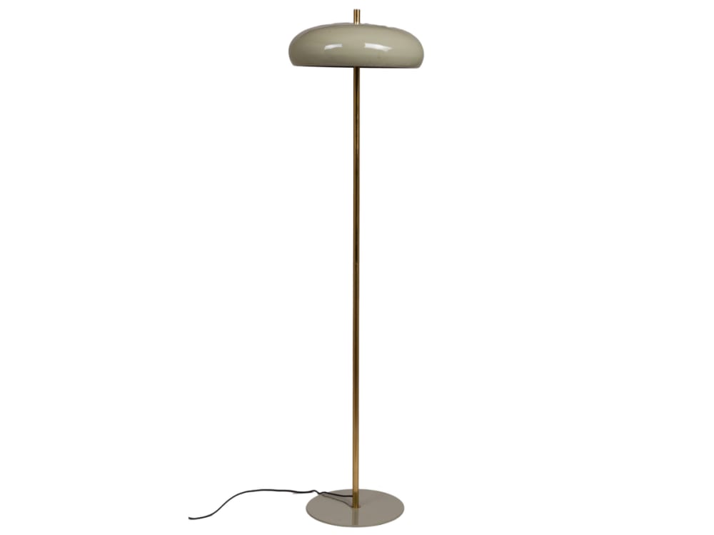 Lampadaire vert de gris de lecture style moderne en fer