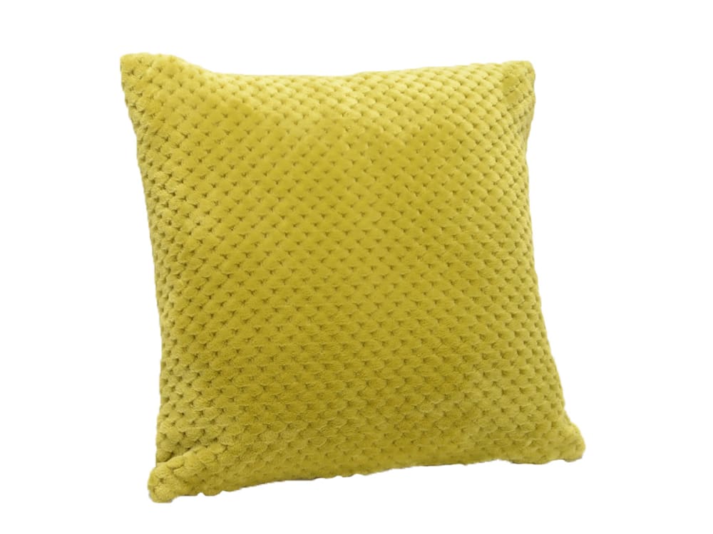 Coussin vert olive avec housse damier unie 40 x 40 cm