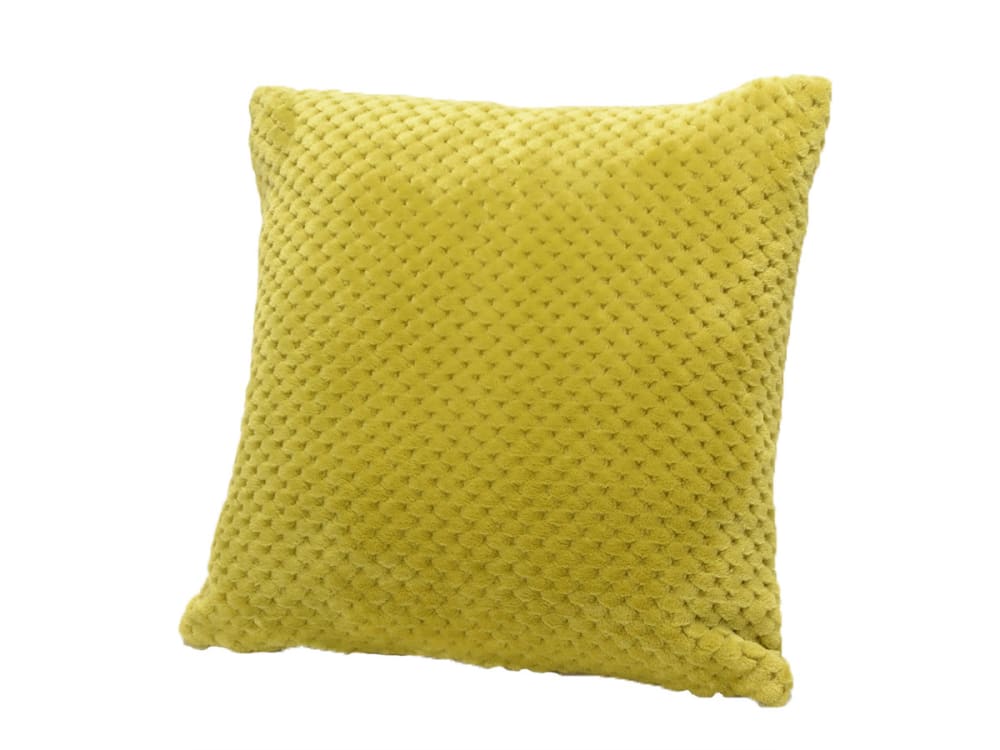 Coussin vert olive avec housse damier unie 40 x 40 cm — vue 4