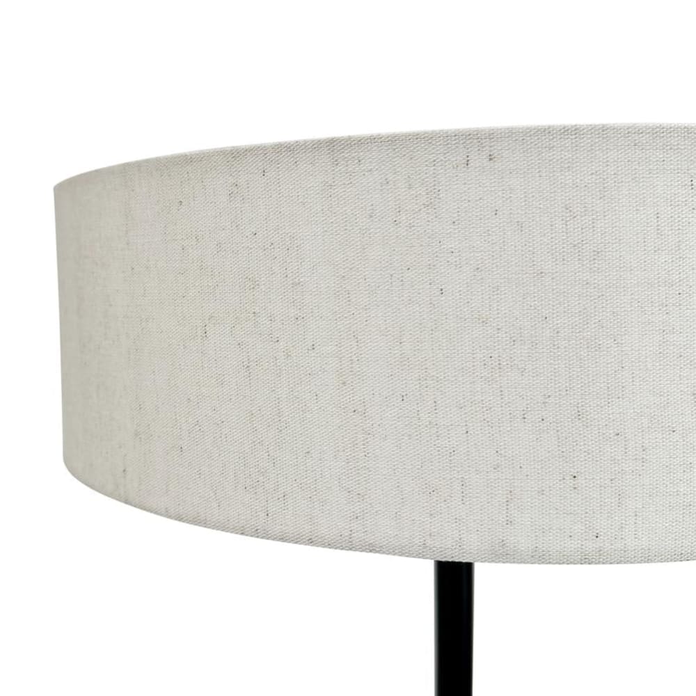 Lampadaire en métal et tissu noir/blanc — vue 4