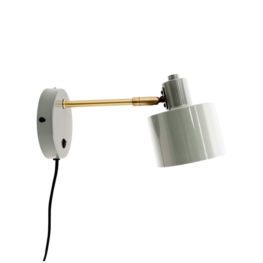 Wandleuchte aus Metall h11,5 cm d11,5 cm, grau - Maisons Du Monde
