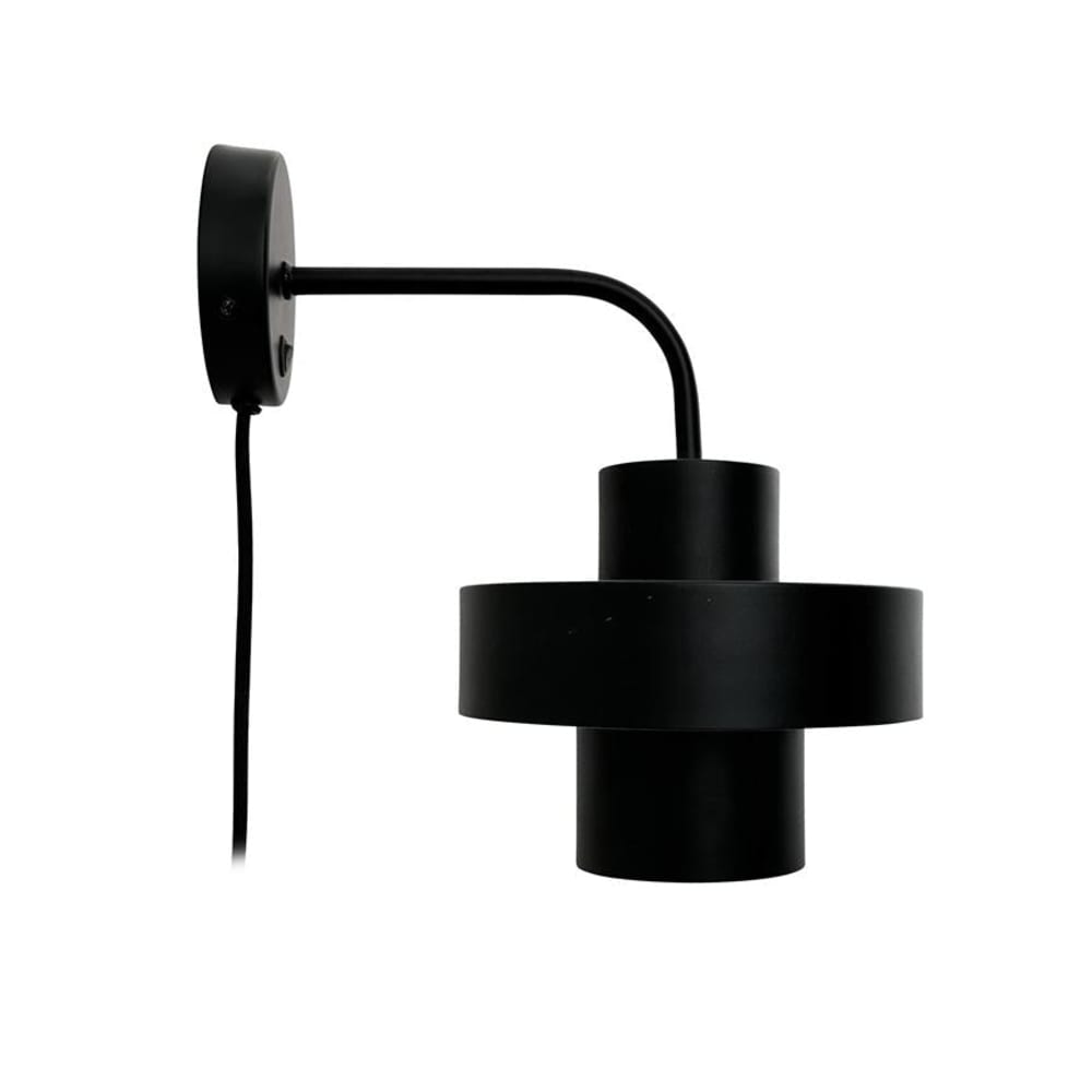 Wandleuchte aus Metall h29 cm d20 cm, schwarz - Maisons Du Monde