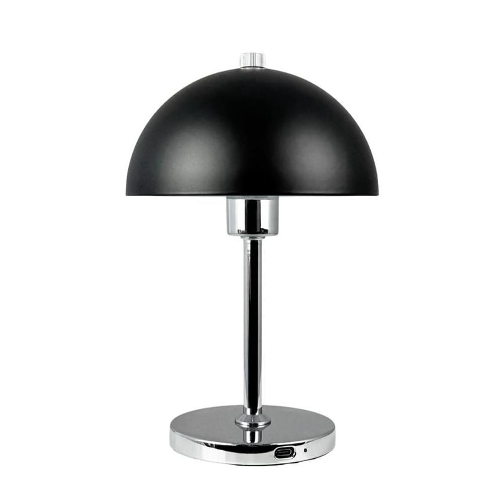 Tischlampe aus Metall h 23 cm d 15 cm, Chrom - Maisons Du Monde