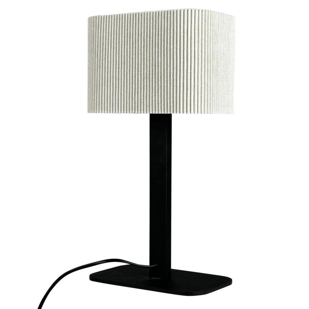 Dyberg Larsen Tischlampe aus Metall h39 cm d12 cm, schwarz style modern - Metall