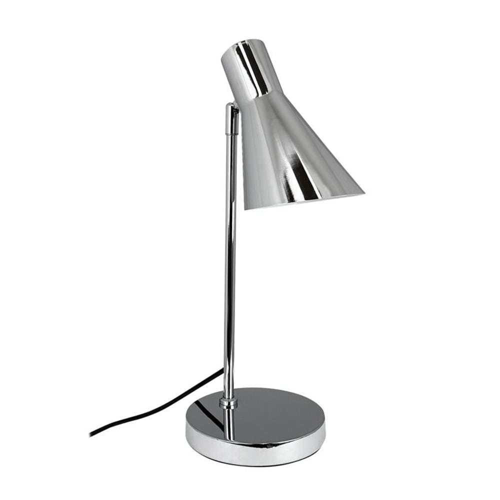 Tischleuchte aus Metall h 44,5 cm d 16 cm, Chrom - Maisons Du