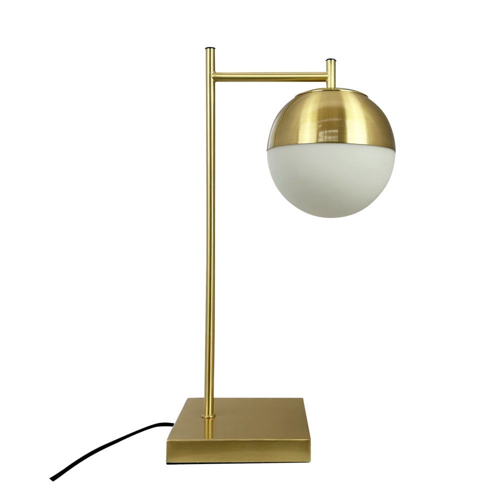 Lampe à poser en Métal brass et verre