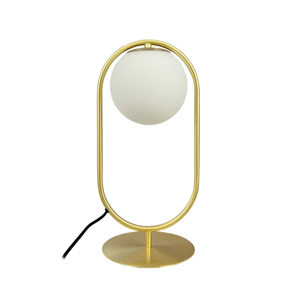 Lampe à poser en Métal brass et verre
