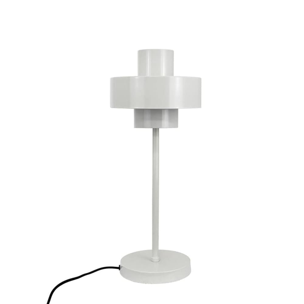 Tischlampe aus Metall h49,5 cm d20 cm, weiß - Maisons Du Monde
