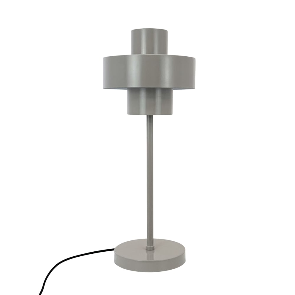 Lampe à poser en métal gris