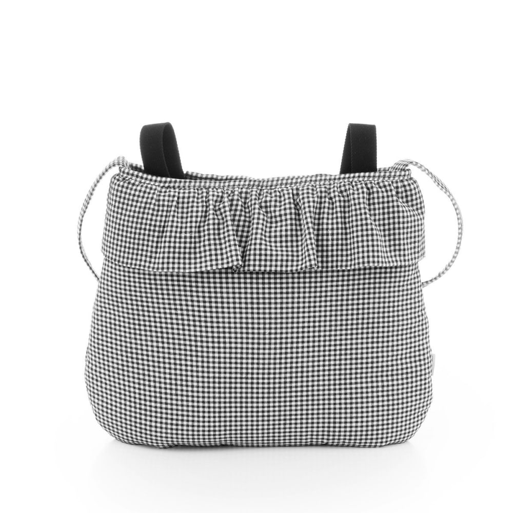 Bolso maternal boho 3.5x41x38.5 cm black