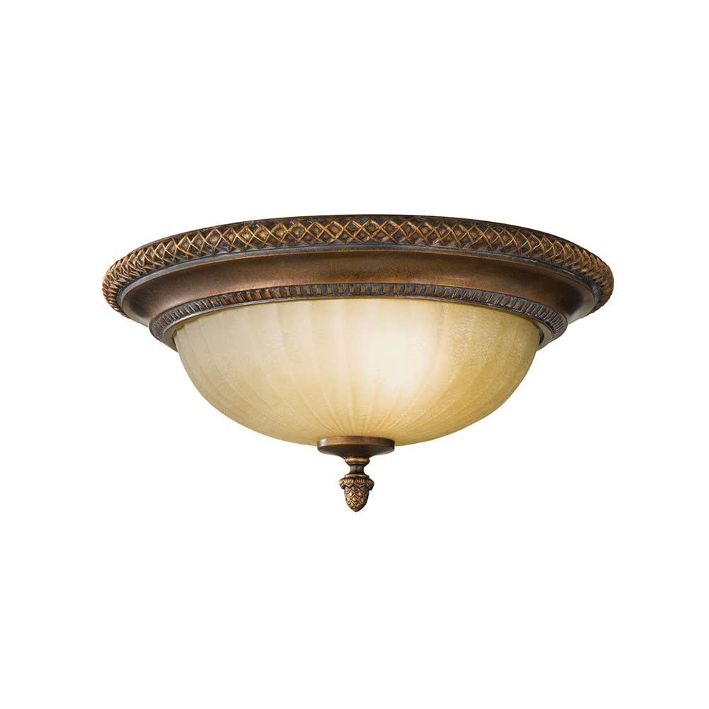 ELSTEAD LIGHTING Deckenleuchte im klassischen Stil in Braun mit rundem Schirm style classic chic Braun Stahl
