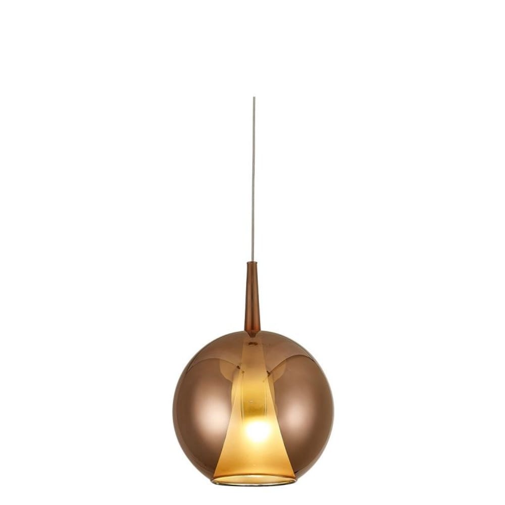 Suspension en verre cuivre — vue 3