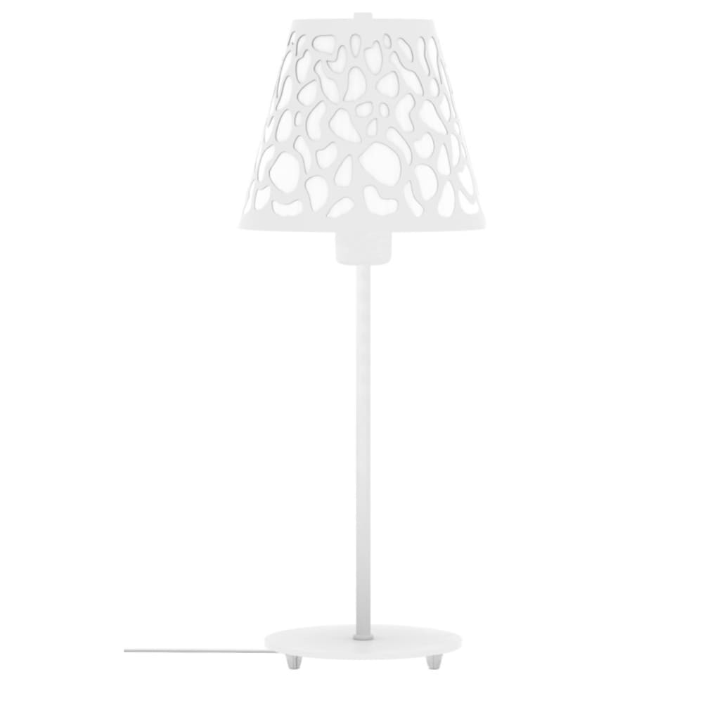 Lampe design en bois blanc — vue 3