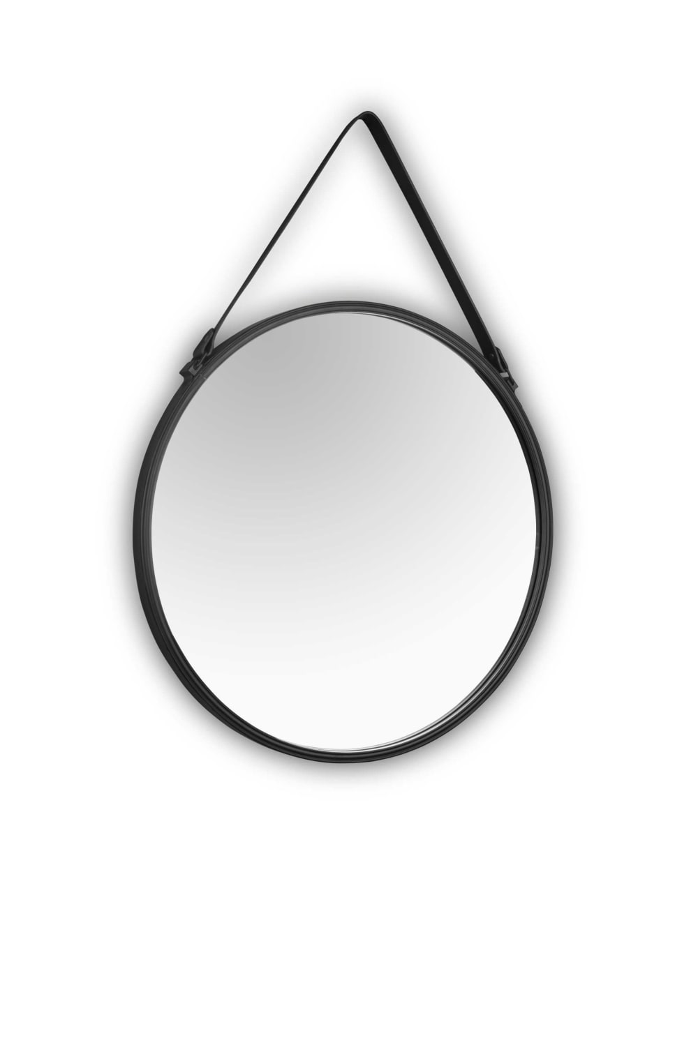 Miroir déco design en verre noir