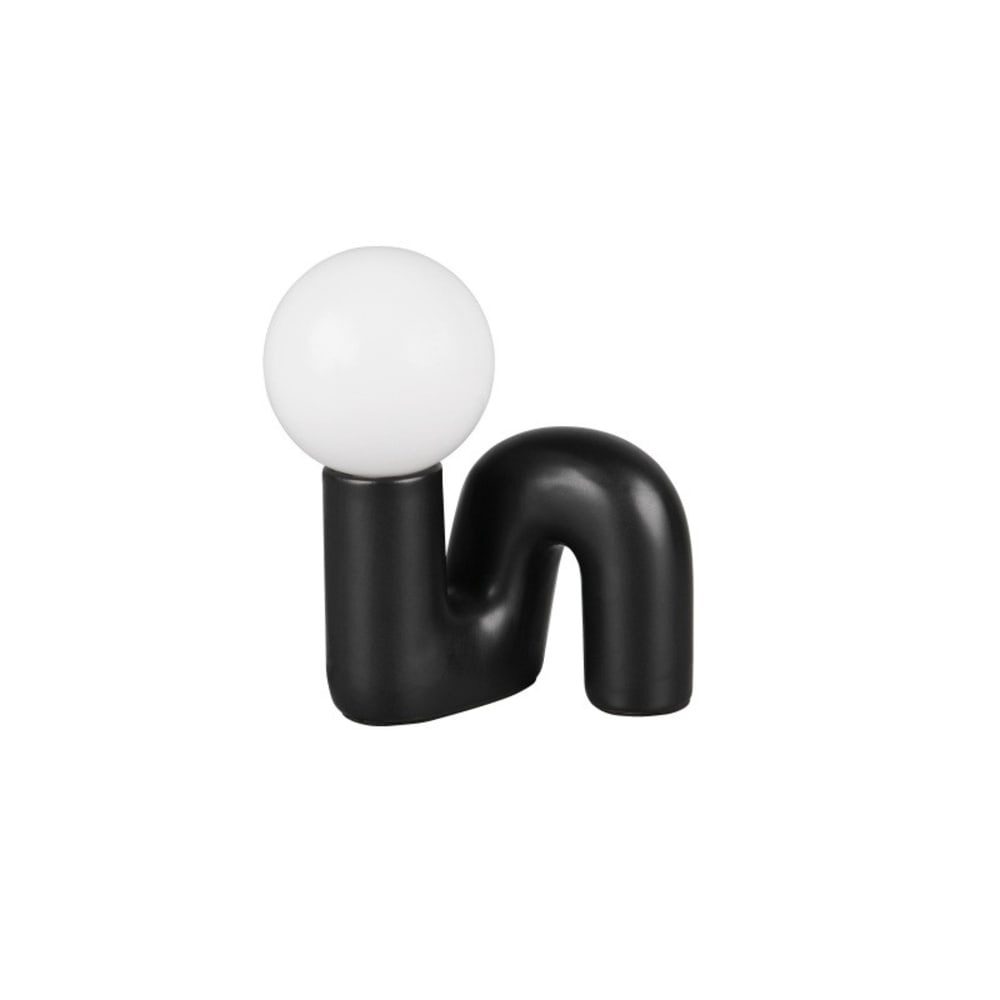Lampe design en céramique noir