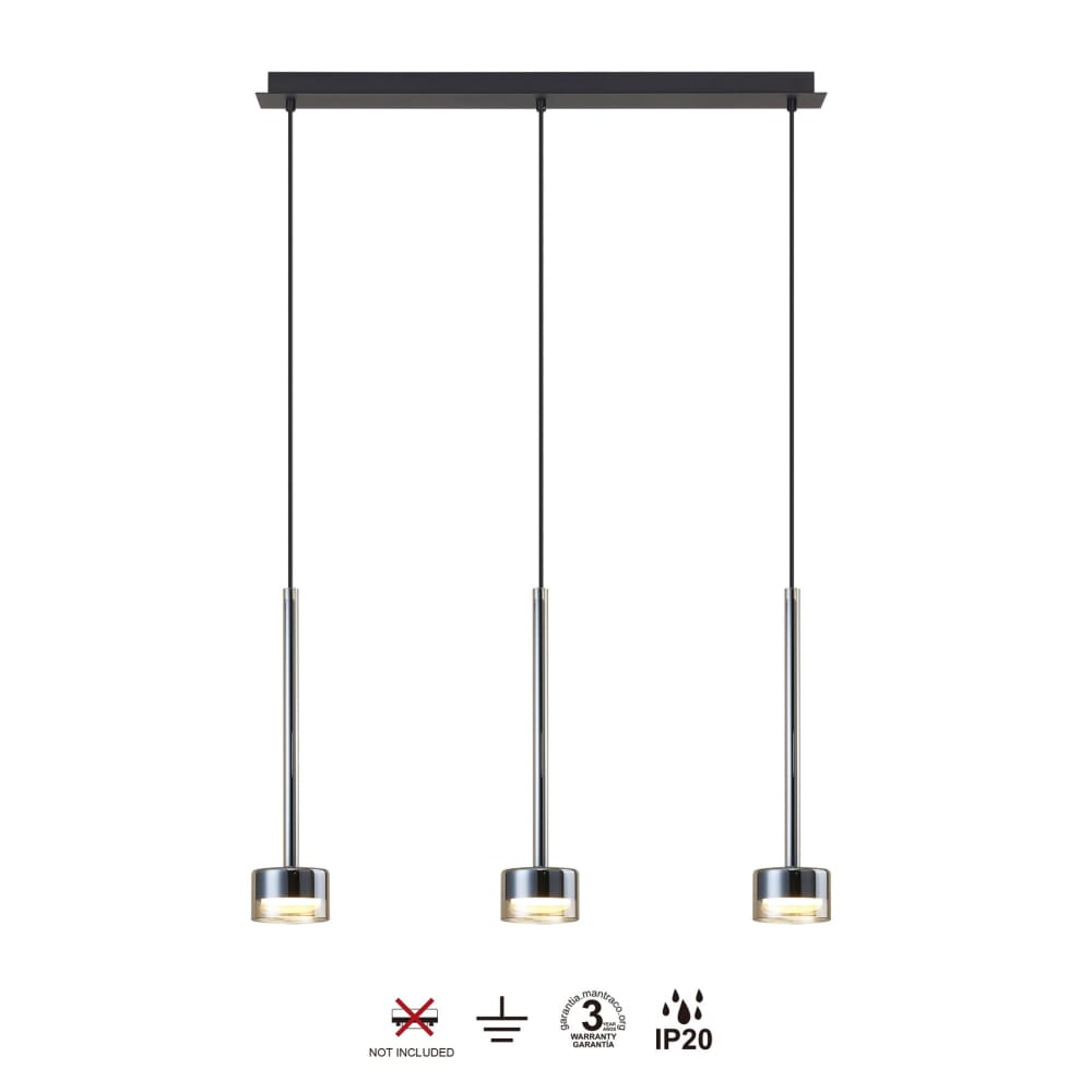 Suspension en verre bronze — vue 4