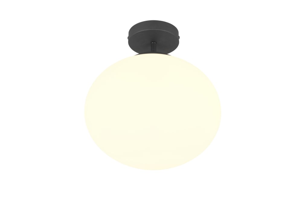 Plafonnier design en verre noir — vue 3