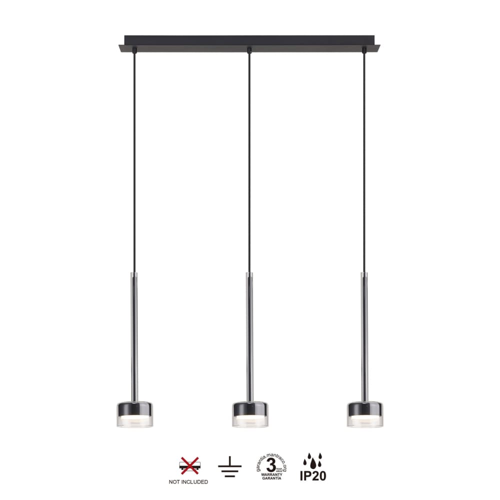 Suspension en verre transparent — vue 4