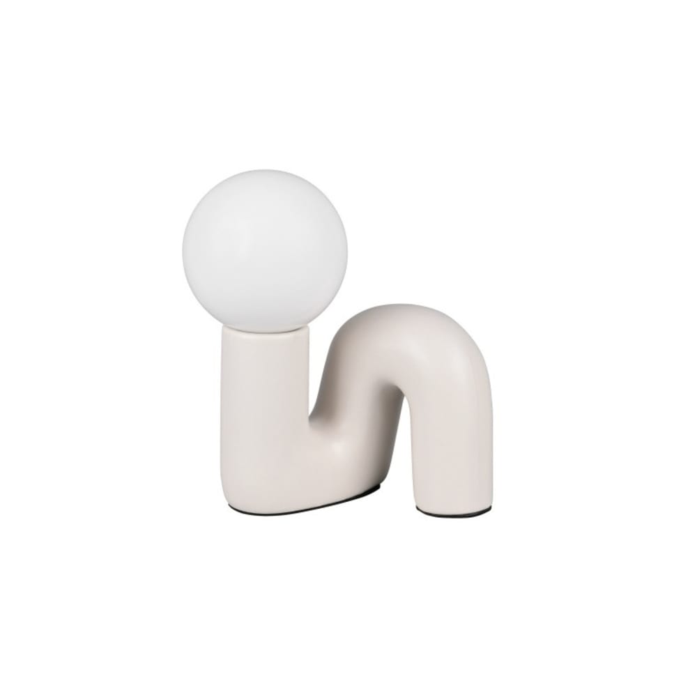 Lampe design en céramique gris