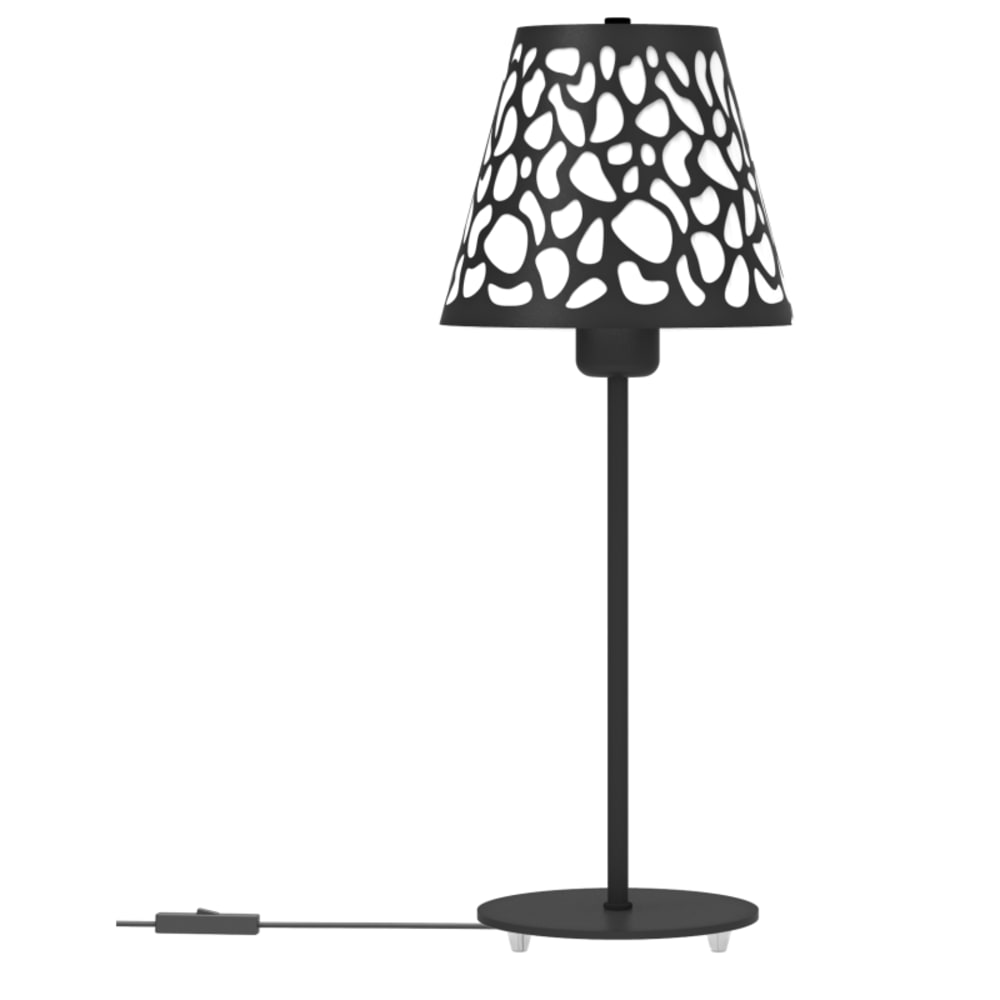 Lampe design en bois noir — vue 3