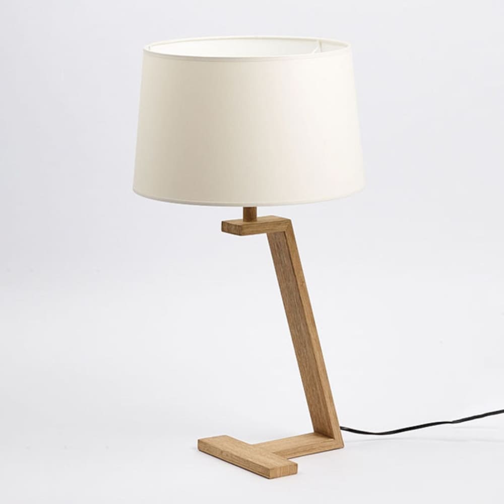Lampe design en bois blanc — vue 4