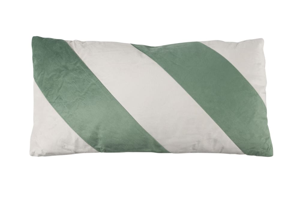 Coussin en tissu vert