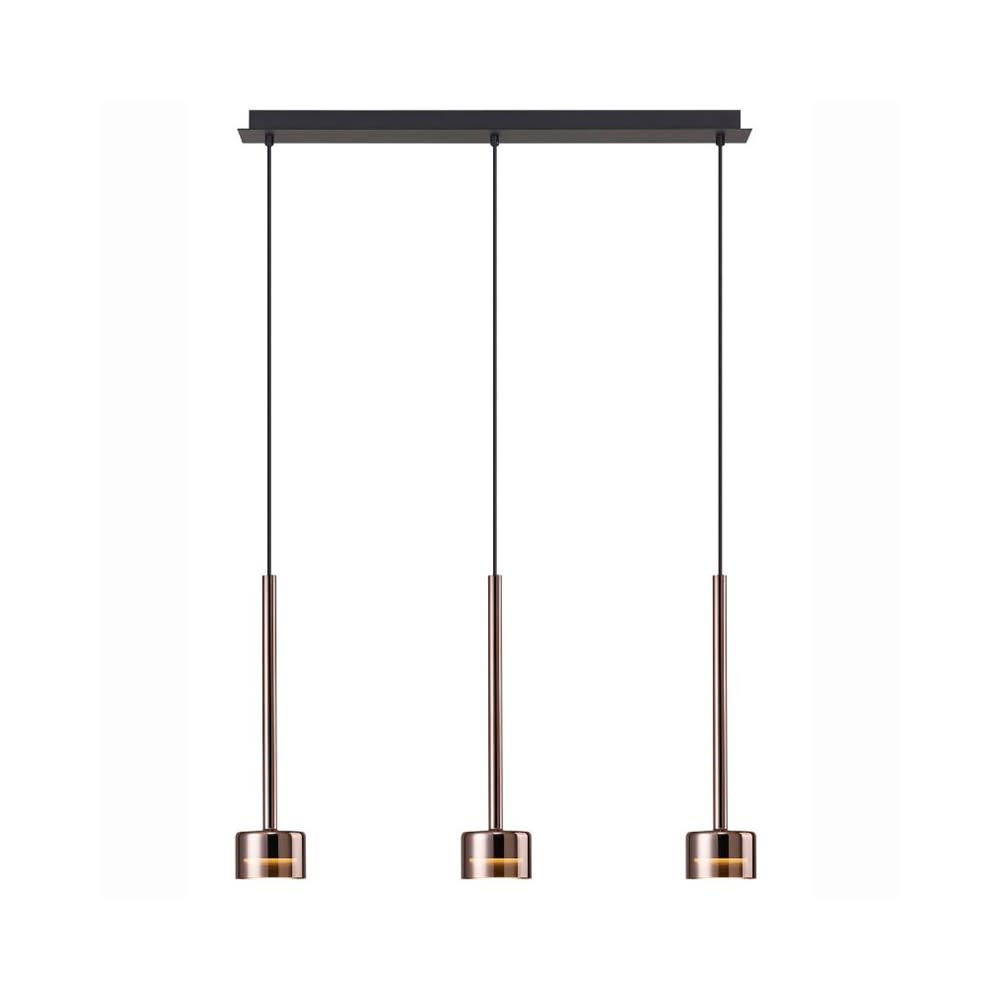Suspension en verre cuivré
