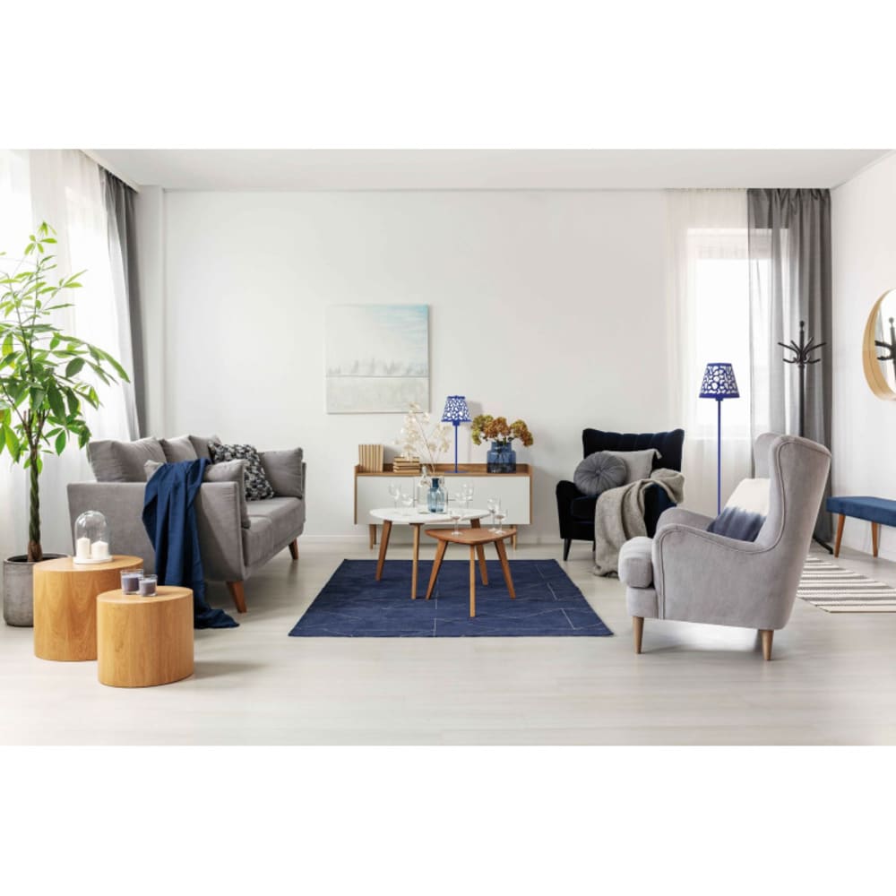 Lampe design en bois bleu — vue 4