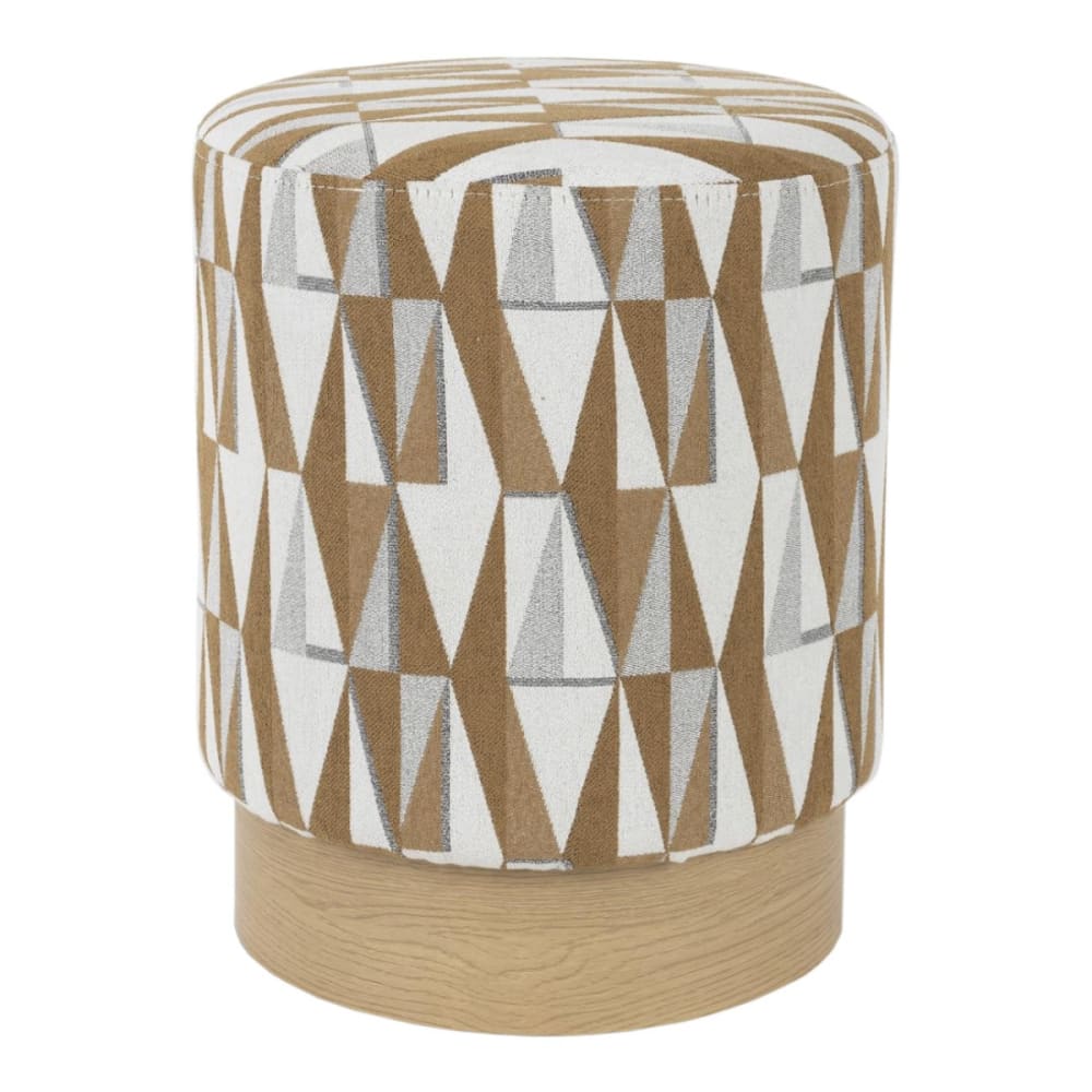 tabouret beige en tissu