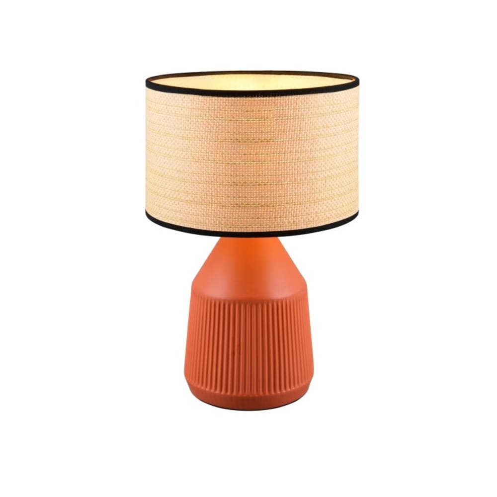 Lampe design en céramique terracotta