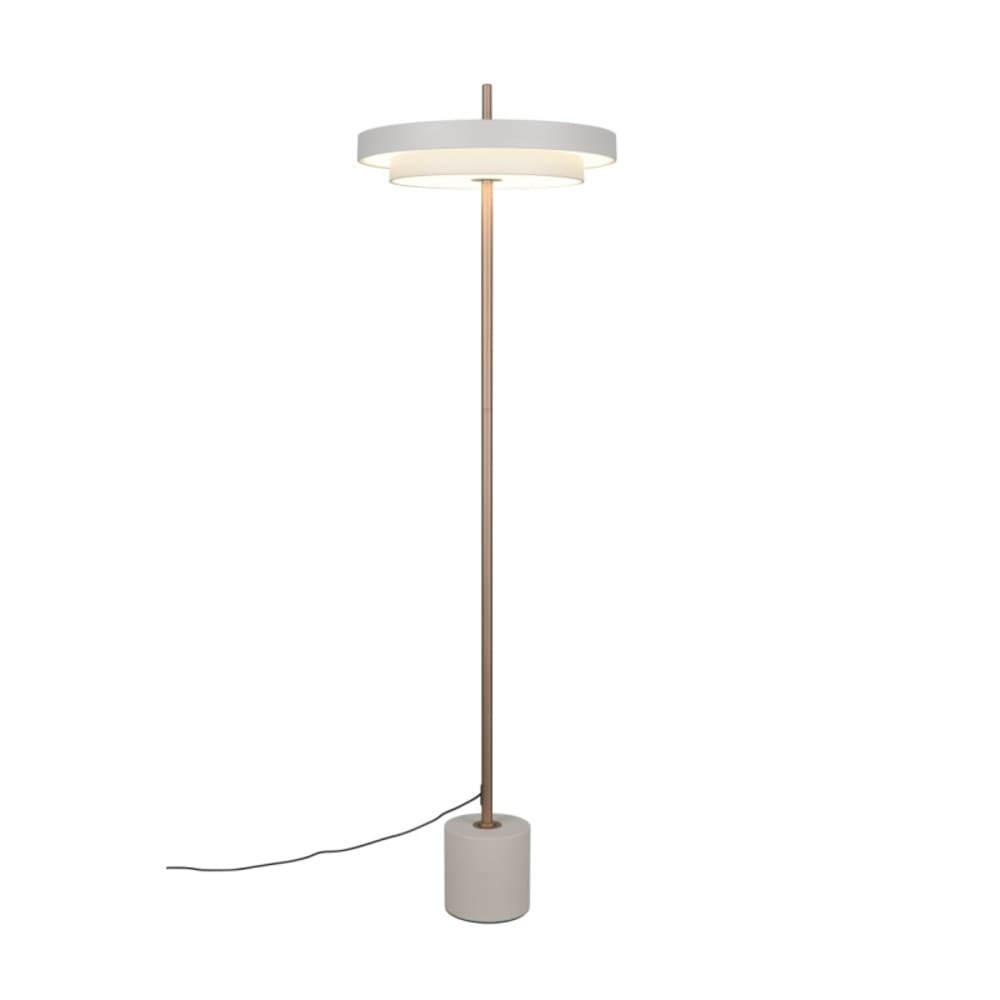 Lampadaire design en métal gris — vue 3