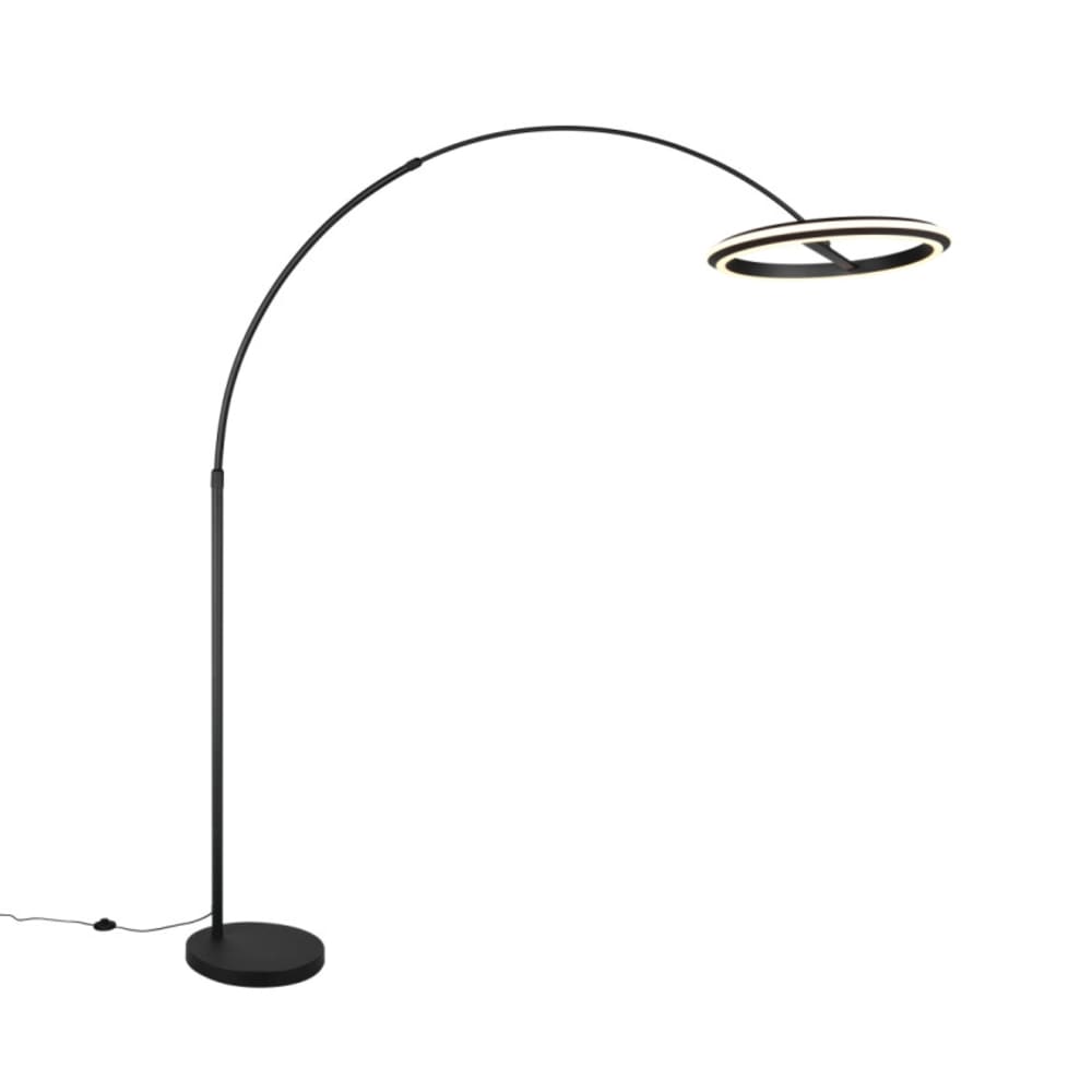 Lampadaire design en métal noir — vue 3