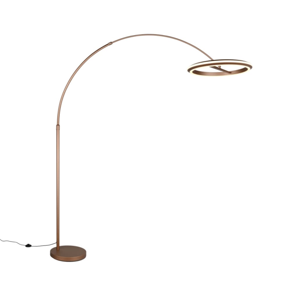 Lampadaire design en métal marron — vue 3