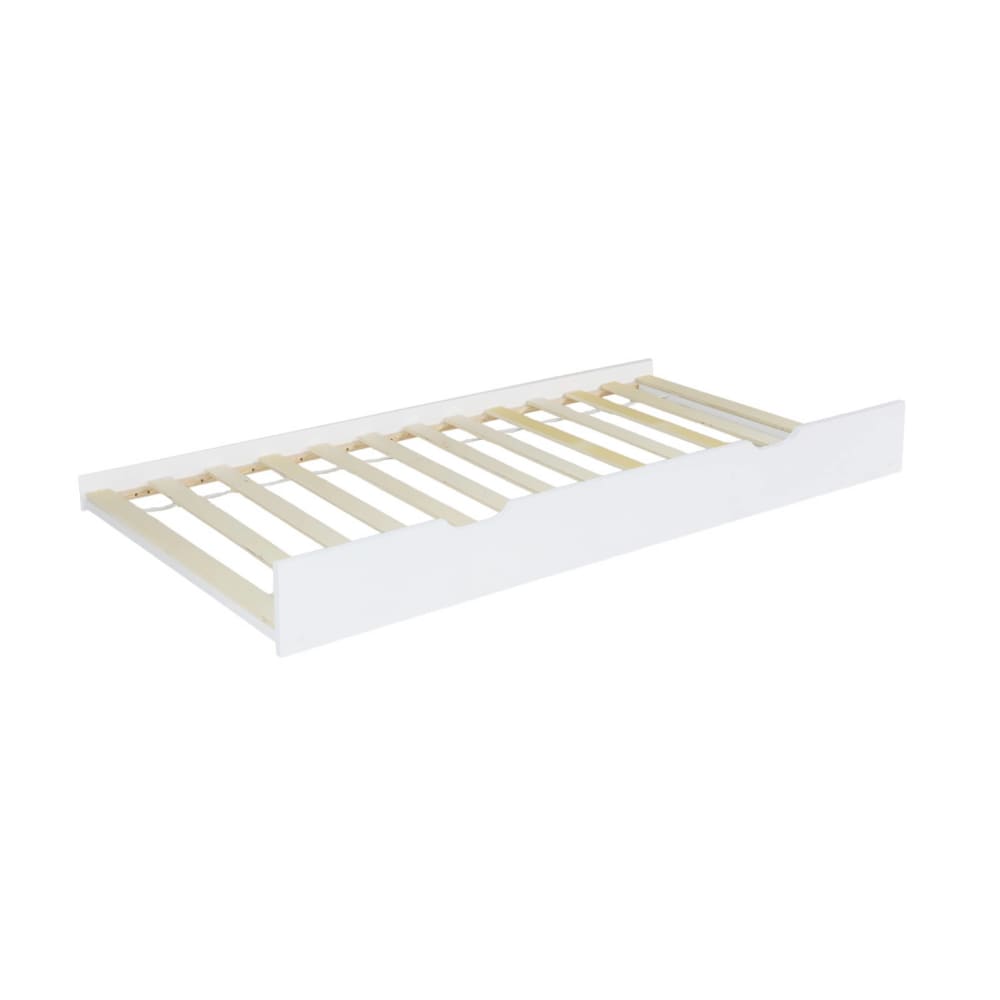Tiroir lit enfant bois de pin naturel blanc Tiroir lit enfant bois de pin naturel blanc
