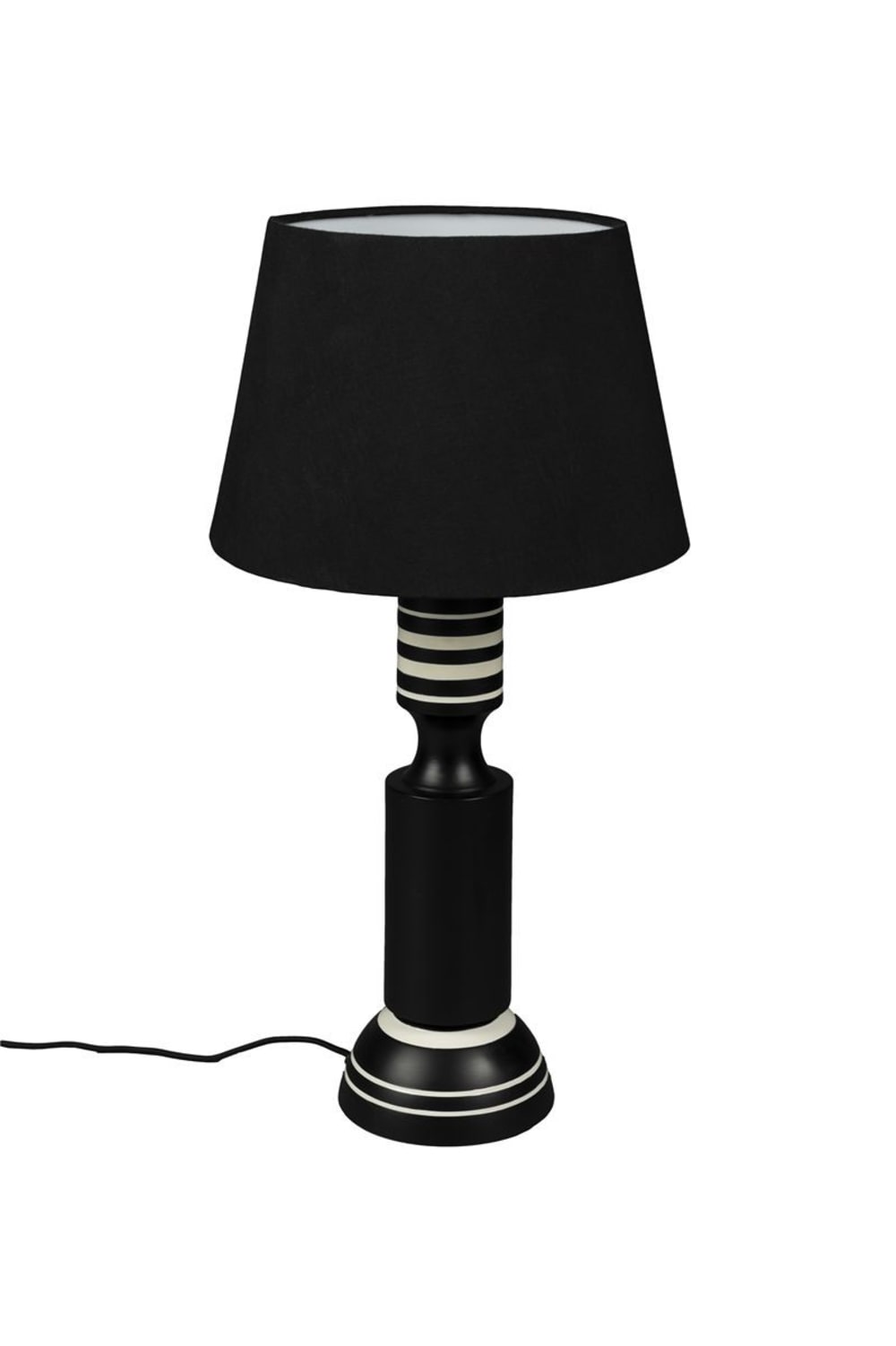 Lampe design en métal noir