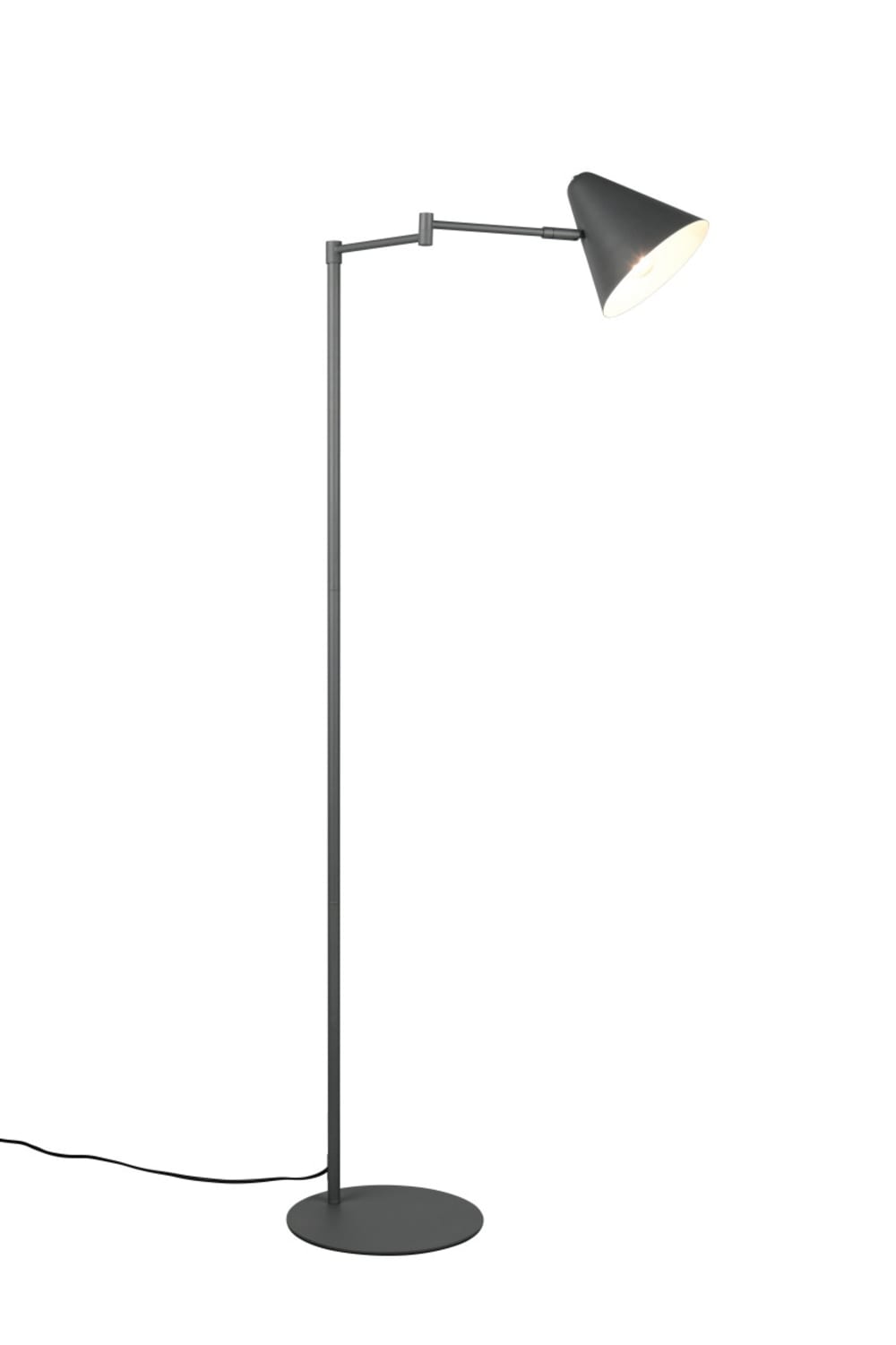 Lampadaire design en métal anthracite