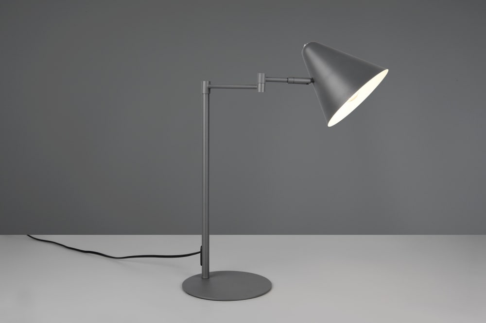 Lampe design en métal anthracite — vue 3