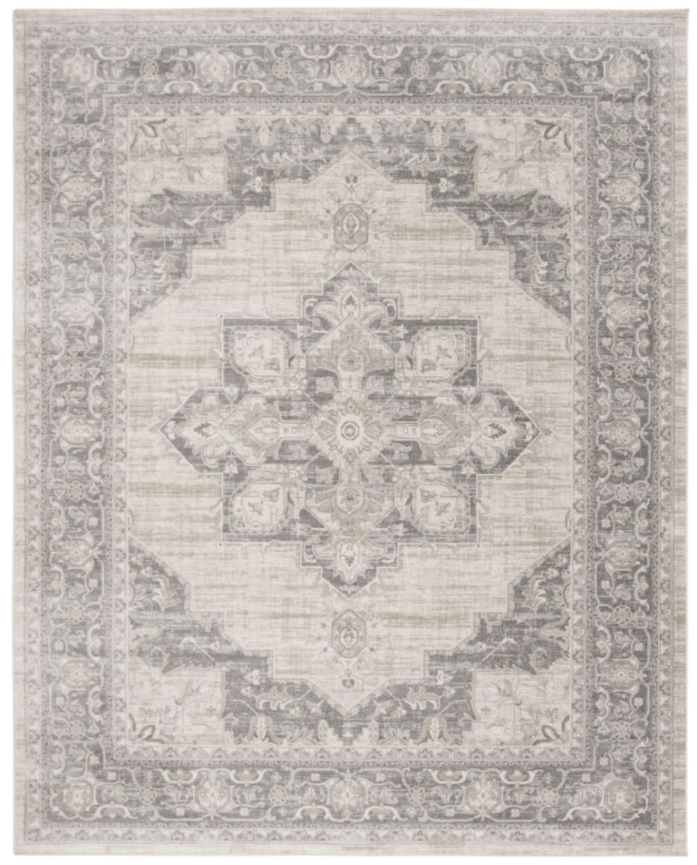 Tapis de transition en polypropylène beige/gris, 274 x 366 cm
