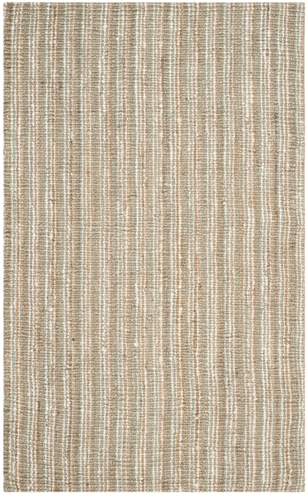 Tapis jute sauge/naturel 61 x 91 cm