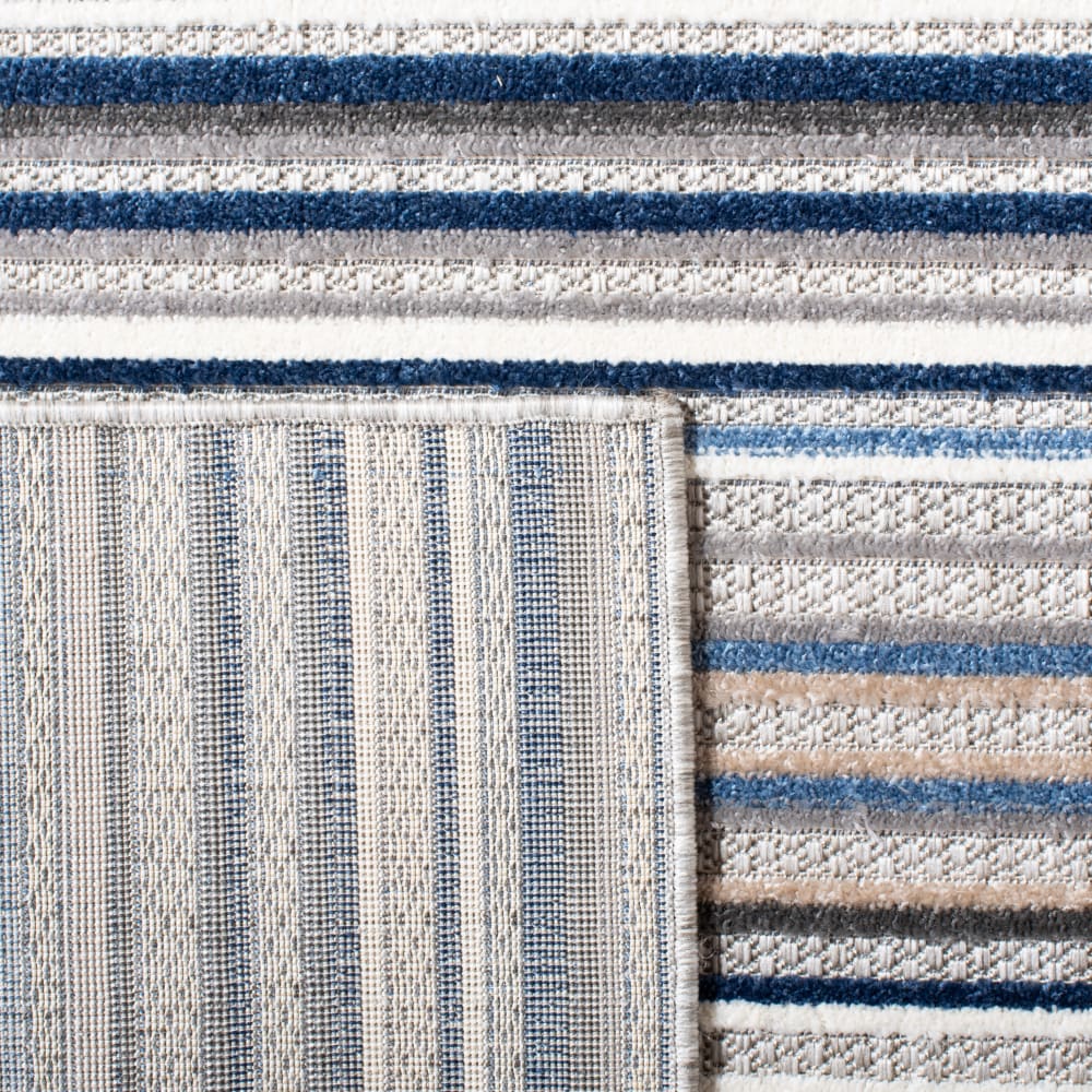 Tapis moderne en polypropylène gris/bleu, 91 x 152 cm — vue 3
