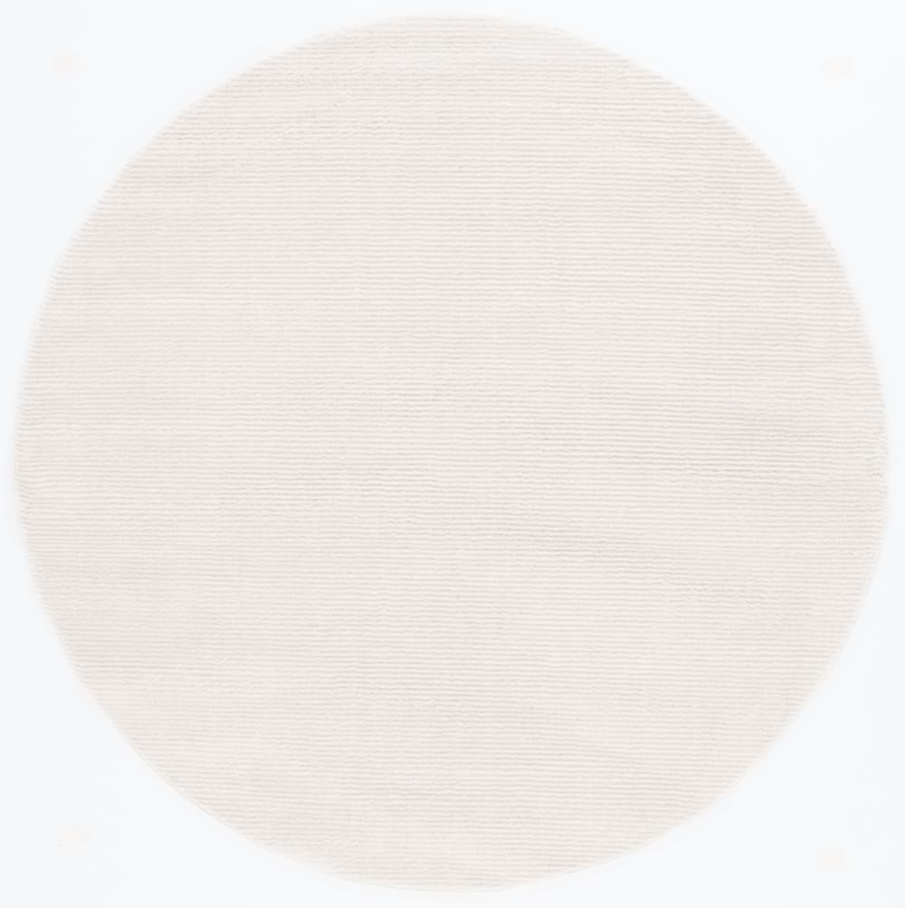 Tapis solide et tonale en polyester blanc, 160 cm