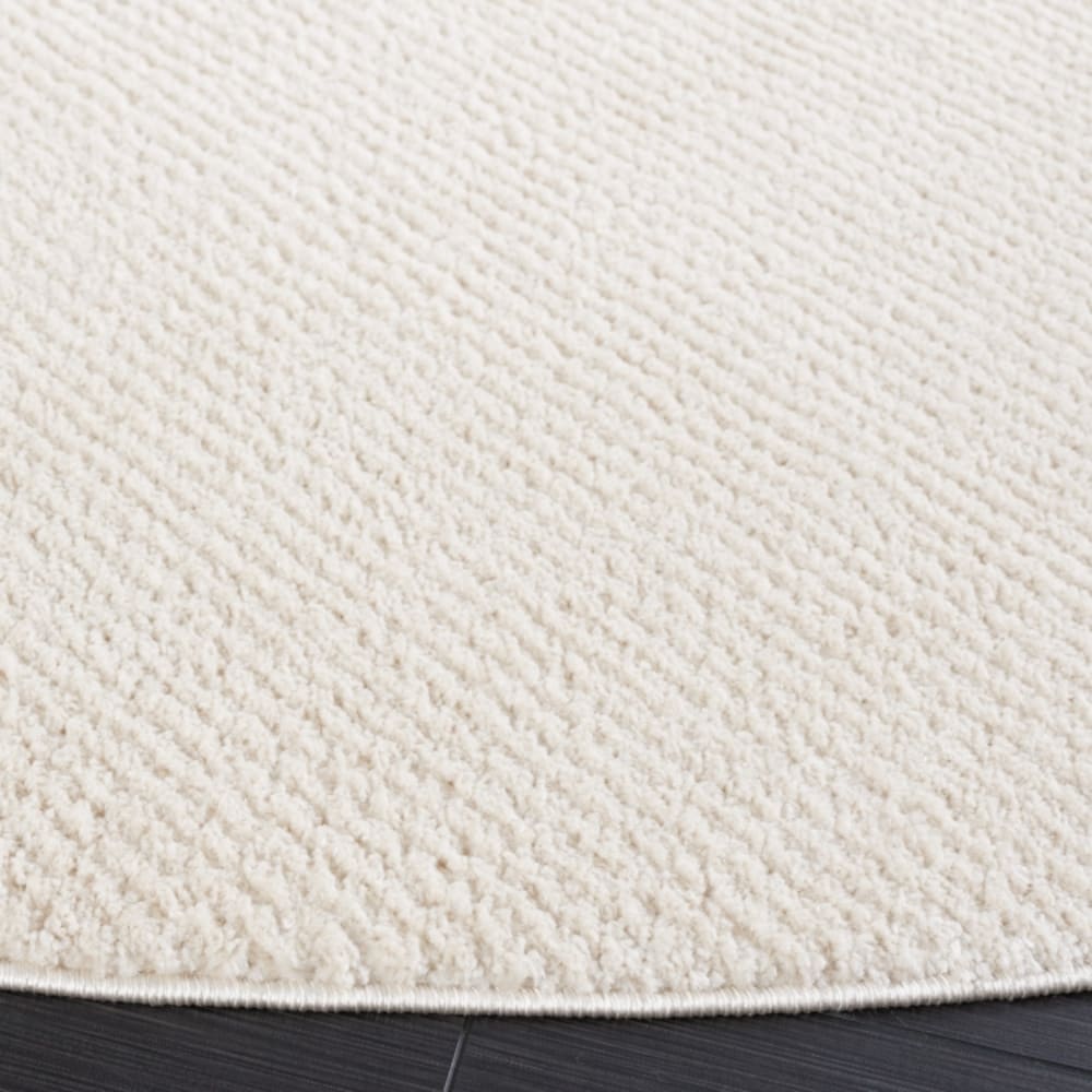 Tapis solide et tonale en polyester blanc, 160 cm — vue 4