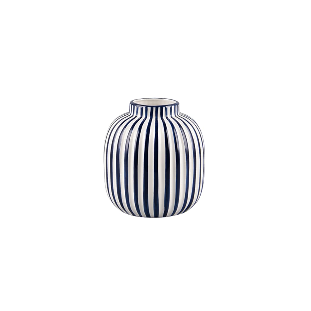 Vase et Pot en céramique bleu