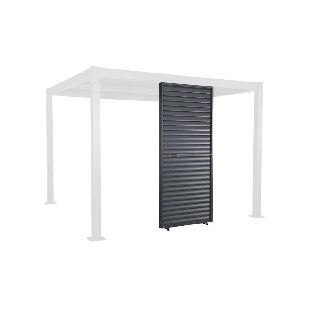 Verstellbare Lamellenwand 100cm Palace anthrazit - Maisons Du