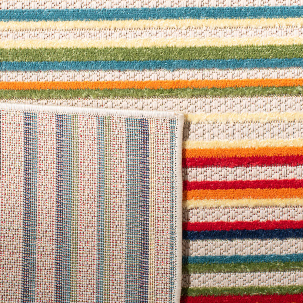Tapis moderne en polypropylène blanc/vert, 91 x 152 cm — vue 3