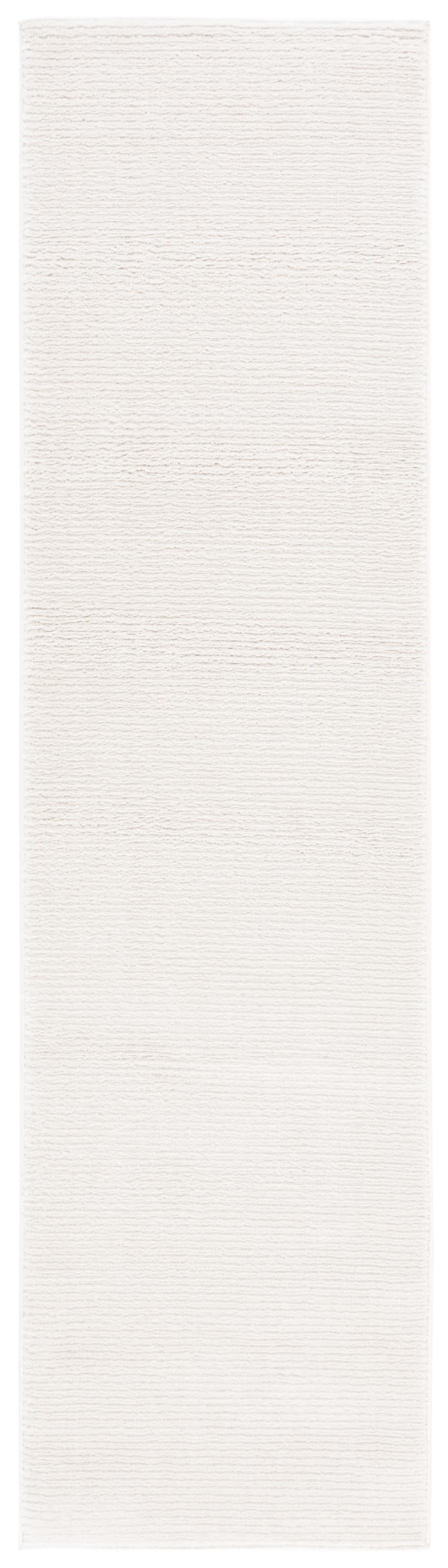 Tapis polyester blanc 66 x 244 cm