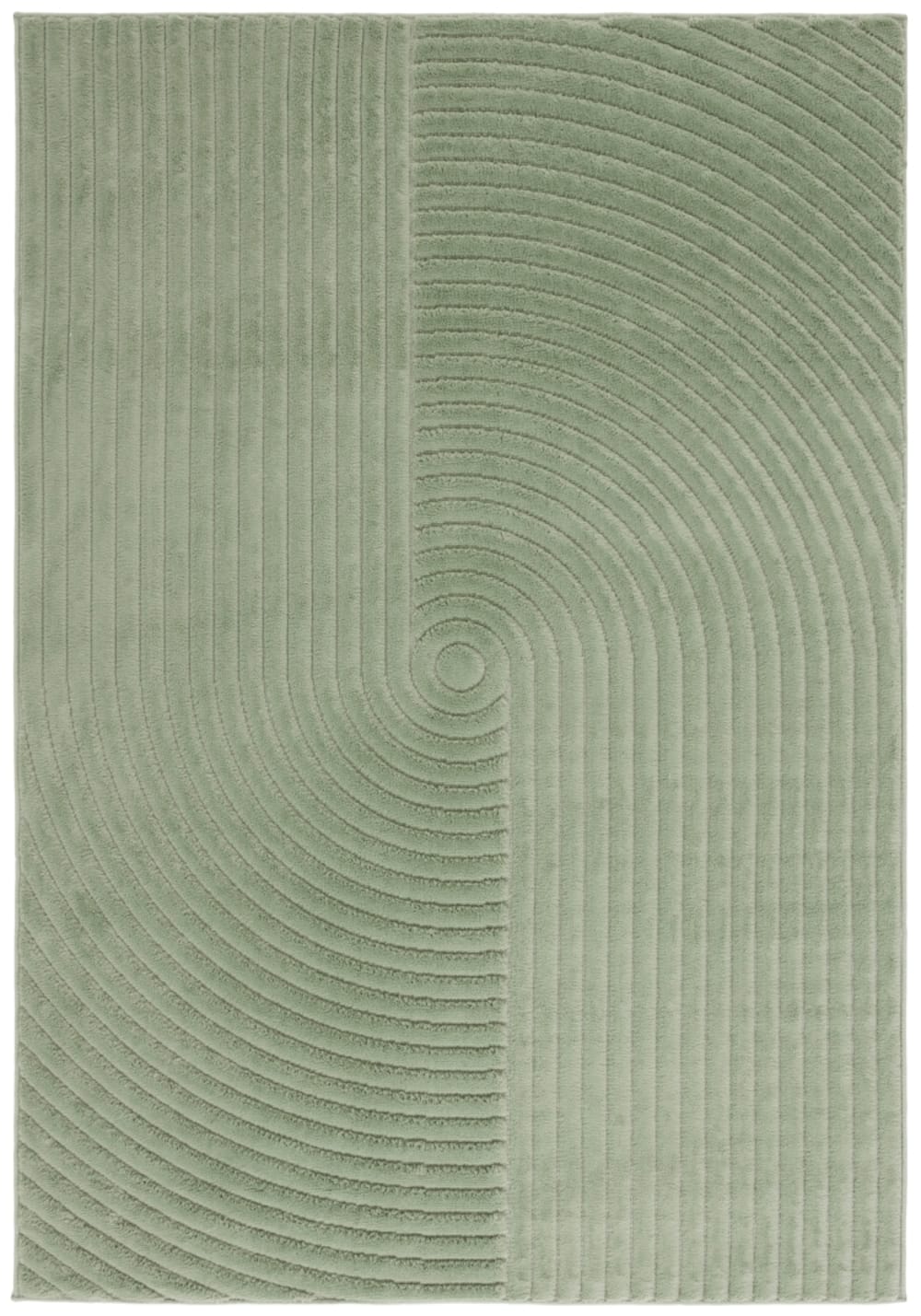 Tapis moderne en polypropylène vert, 160 x 229 cm