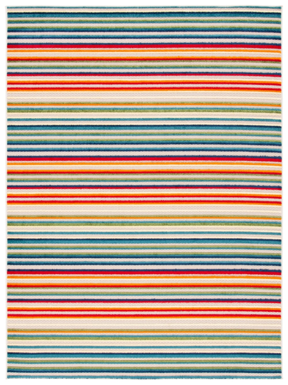 Tapis polypropylène ivoire/vert 160 x 229 cm